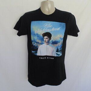 TROYE SIVAN Tee, S, Blue Neighborhood, Black, Short sleeves, One sided